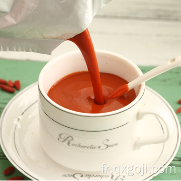 Ningxia certifié vente chaude concentré de jus de goji